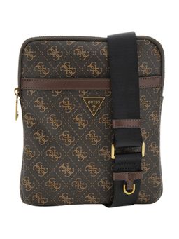 Guess - Men Sling Bag Printed Brown