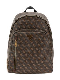 Guess - Men Backpack Printed Brown