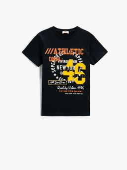 Koton - Boys Navy Blue T-shirt