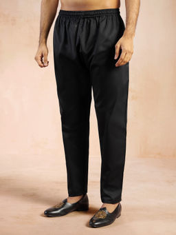 Vastramay - Fine Satin Pyjama for Men - Black
