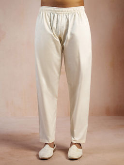 Vastramay - Fine Satin Pyjama for Men - Cream