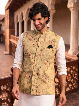 Vastramay - Men Brown Nehru Jacket
