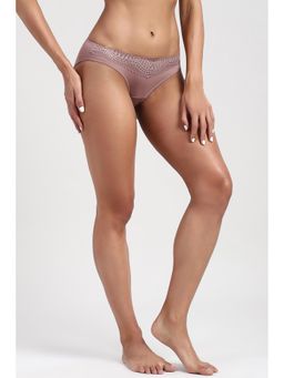 Van Heusen - Women Mid Rise Full Coverage Lace Pink Hipster Panty