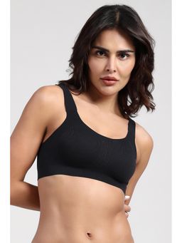 Van Heusen - Women Aero Flex Full Coverage Broad Straps Knitted Black T-Shirt Bra