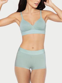 Enamor - Women The Flex Mid-Rise Green Boy shorts for Women