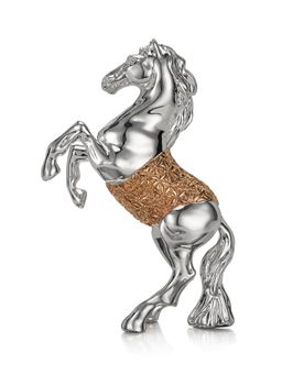 Shaze - The Stallion Zest Horse Home Decor Base Material Resin and Silver Plated