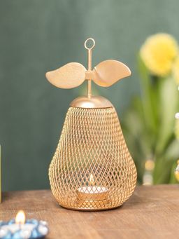 Voncasa - Pear T- Lite Holder - Golden