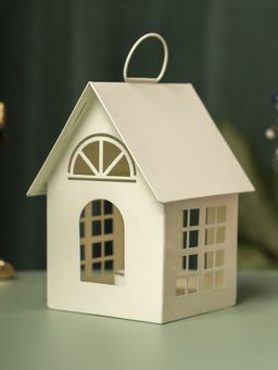 Voncasa - Hut T-Lite Holder Ivory - Ivory and Metal