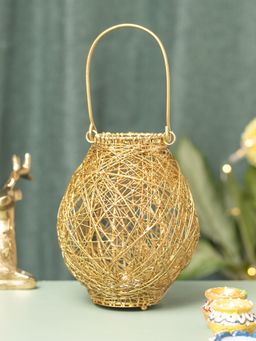 Voncasa - Twisted Mesh Wire T-Lite Holder