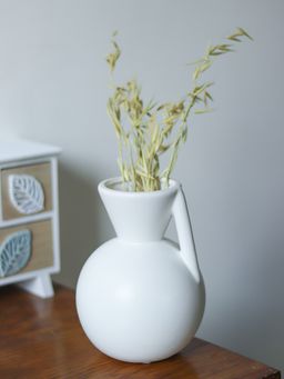 Voncasa - White Decorative Vase