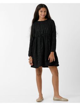 Kate & Oscar - Girls Black Embellished Dress