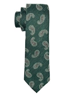 The Tie Hub - Green Men Elegant Woven Formal & Casual Wear Tie