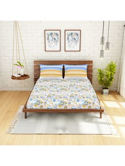 SPACES - 100% Cotton Bedsheets Double Soft Feel Skin Safe Breathable