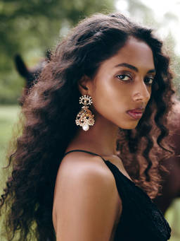Outhouse - Pearl Of The Moon White Jhumkas