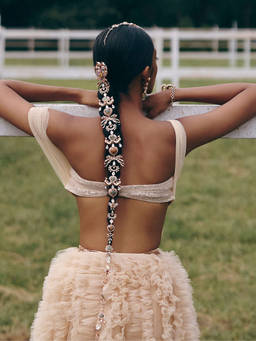 Outhouse - Majestic Leopard Couture White Hair Accessory