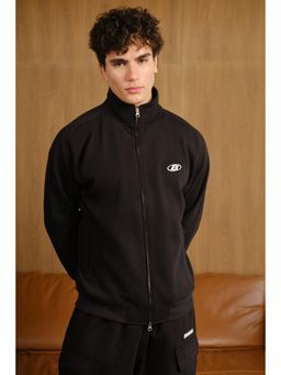 Bonkers Corner - Phantom Black High Neck Zipper Jacket