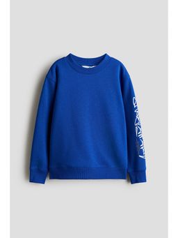 H&M - Boys Blue Print-motif sweatshirt