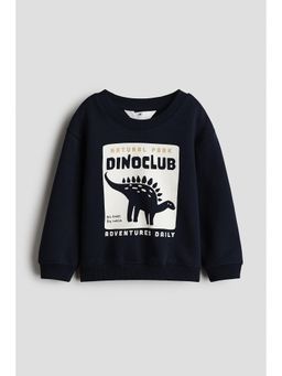 H&M - Boys Blue Printed sweatshirt