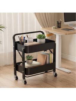 The Artment - Black Pivottower Storage - Foldable Swivel Rack 58 Cm