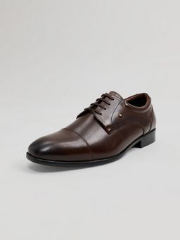 Monte Carlo - Men Brown Premium Lace-Up Formal Derbies