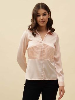 Beatnik - Peach Puff Blouson Top