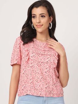 Beatnik - Pink Boxy Top