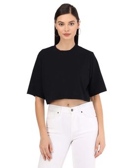 Beatnik - Crop Black Top