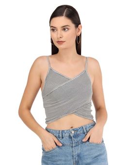 Beatnik - Grey Crop Top