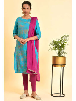 W - Pink Solid Dupatta