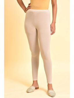 W - Grey Solid Leggings