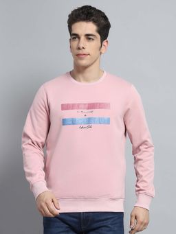 Monte Carlo - Pink Printed Regular Fit Sweatshirt