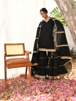OMAANA - Kajri Sharara Set (Set of 3)