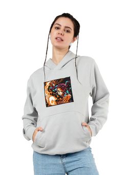 RHINO CULT - Women Tanjiro hinokami kagura Embroidery Sweatshirt
