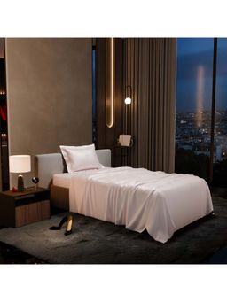 Stoa Paris - Pink Satin Single Bedsheet with 1 Pillow Cover