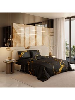 Stoa Paris - Black Satin Comforter (King)