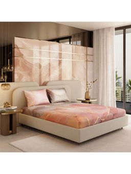 Stoa Paris - Louvre 300 Tc Dawn’S Brushstroke Fitted Bedsheet with 2 Pillow Covers (King)