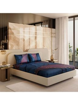 Stoa Paris - Louvre 300 Tc Whispers Of The Cosmos Fitted Bedsheet with 2 Pillow Covers (King)