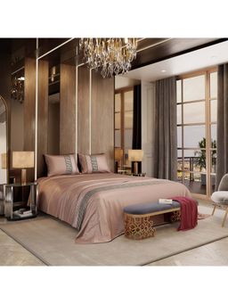 Stoa Paris - Versailles Collection Sateen Estate Of Kings Super King Bedsheet With 2 Pillow Covers