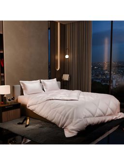 Stoa Paris - Date Night Blushing Pink Bed In A Bag Double Bedsheet, Comforter with 2 Pillow Cover