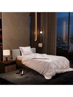 Stoa Paris - Date Night Blushing Pink Bed In A Bag Single Bedsheet, Comforter with 1 Pillow Cover