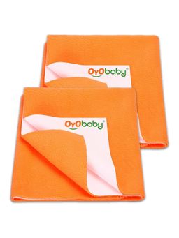 OYO BABY - Orange Baby Instadry Anti-Piling Dry Sheets (Pack of 2)