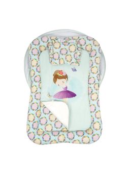 TIDY SLEEP - Multi-Color Floral Printed Baby Gadda Mattress Set