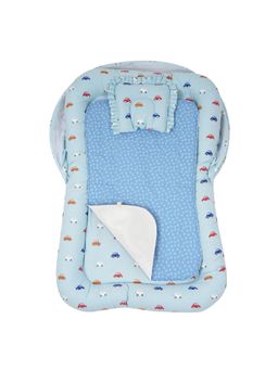 TIDY SLEEP - Blue Baby Printed Gadda Mattress Set