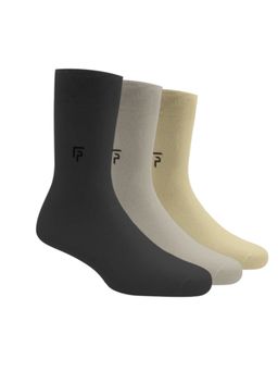 Footprints - Odour Free Organic Cotton Bamboo Men Formal Socks (Pack of 3)