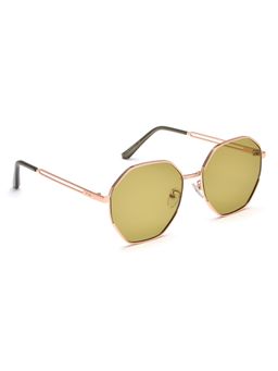 IRUS - Uv Protected Sunglasses for Women with Green Coloured Solid Polycarbonate Lens (57)