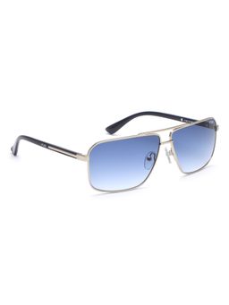 IRUS - Uv Protected Sunglasses for Men with Blue Coloured Gradient Polycarbonate Lens (60)