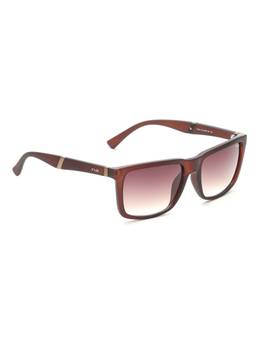 IRUS - Uv Protected Sunglasses for Men with Brown Coloured Gradient Polycarbonate Lens (55)