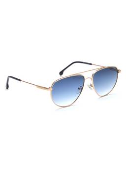 IRUS - Uv Protected Sunglasses for Men with Blue Coloured Gradient Polycarbonate Lens (57)