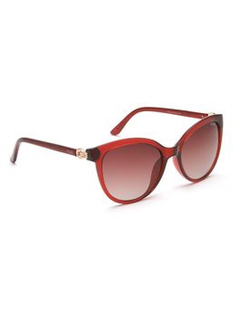 IRUS - Uv Protected Sunglasses for Women with Brown Coloured Gradient Polycarbonate Lens (54)