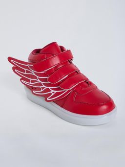 Hopscotch - Wing Applique Sneakers Red